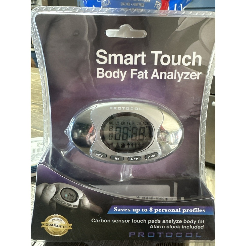 Smart Touch Body Fat Analyzer 4029-2 Alarm Clock Included‎ By Protocol Health